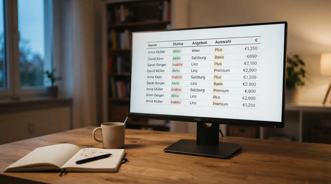 Eine übersichtliche Darstellung von Casino-Logos und E-Wallet-Symbolen auf einem Desktop-Bildschirm mit einer Vergleichstabelle
