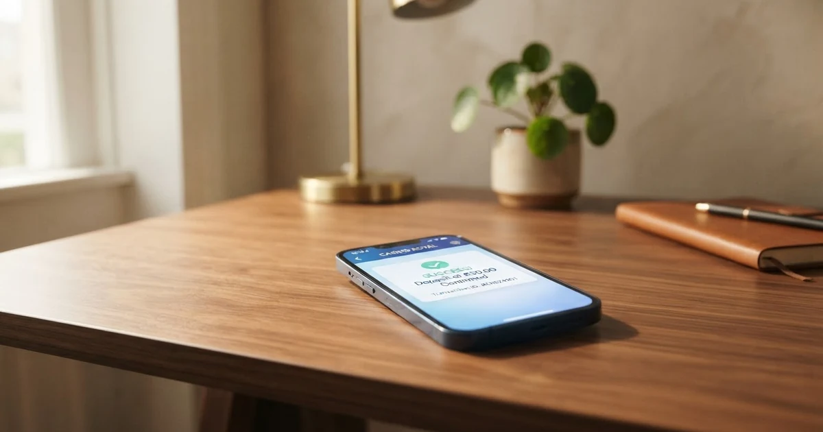 Smartphone mit geöffneter Casino-App und Klarna-Logo auf dem Einzahlungsbildschirm