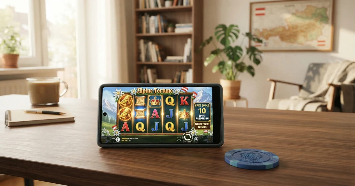Eine Übersicht verschiedener Online-Casino-Freispiel-Angebote mit hervorgehobenen Bonusbedingungen, Einsatzlimits und einem Spielautomaten im Hintergrund