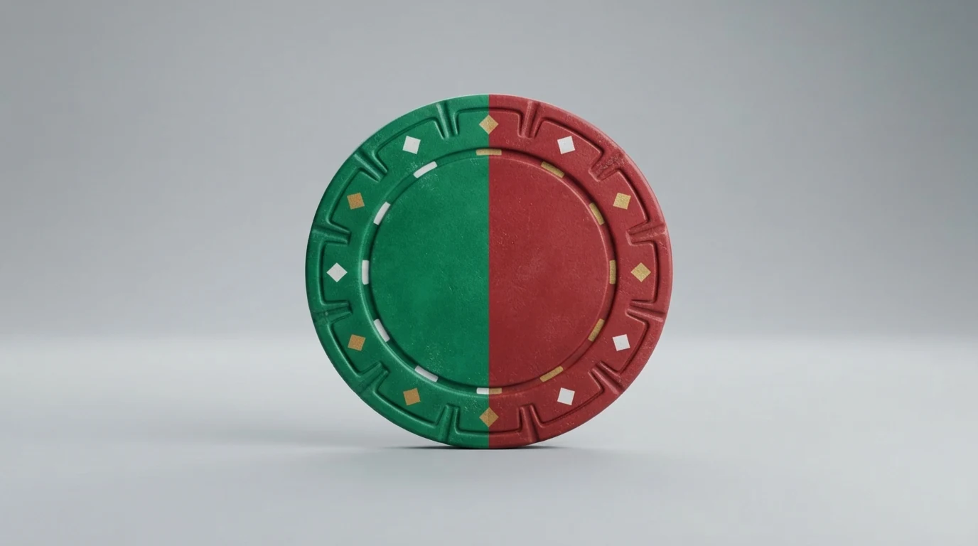 Eine Übersicht von Casino-Logos, farblich getrennt nach AT-Konzession (grün) und Offshore-Lizenzen (rot)