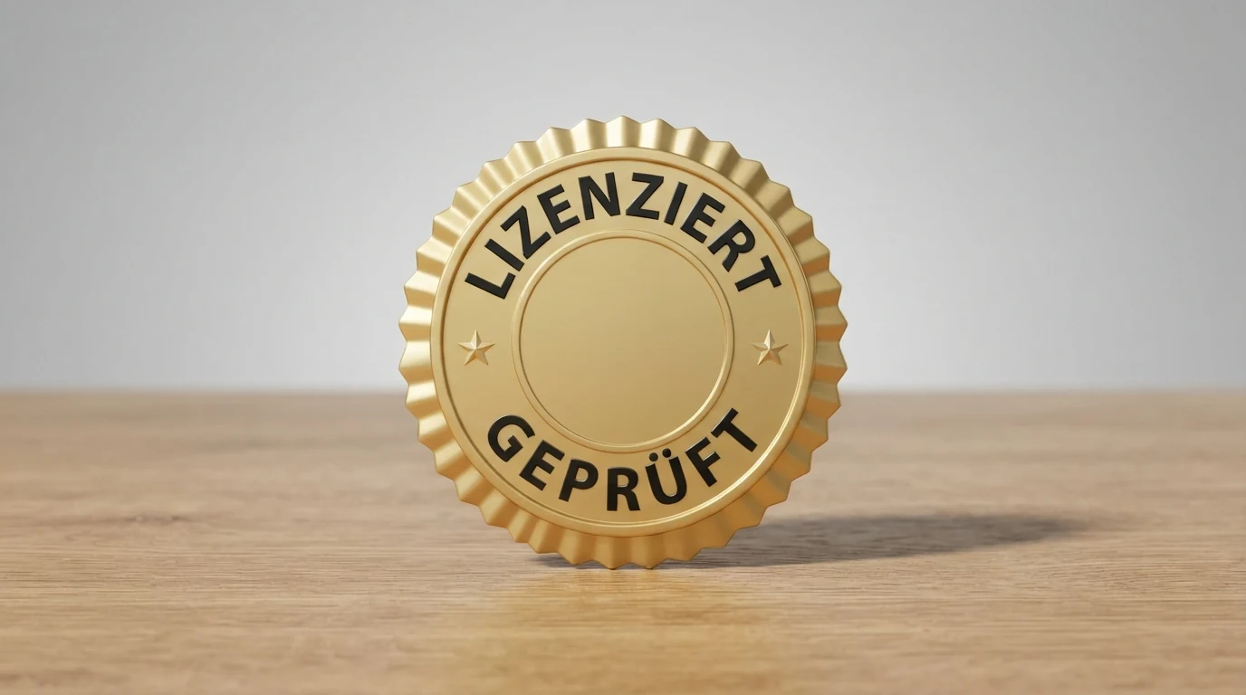 Übersichtliche visuelle Gegenüberstellung mehrerer Casino-Logos mit farblich markierten Lizenzsymbolen