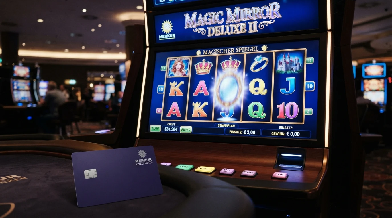 Der Merkur-Slot Magic Mirror Deluxe II mit seinen fünf Walzen und magischen Symbolen