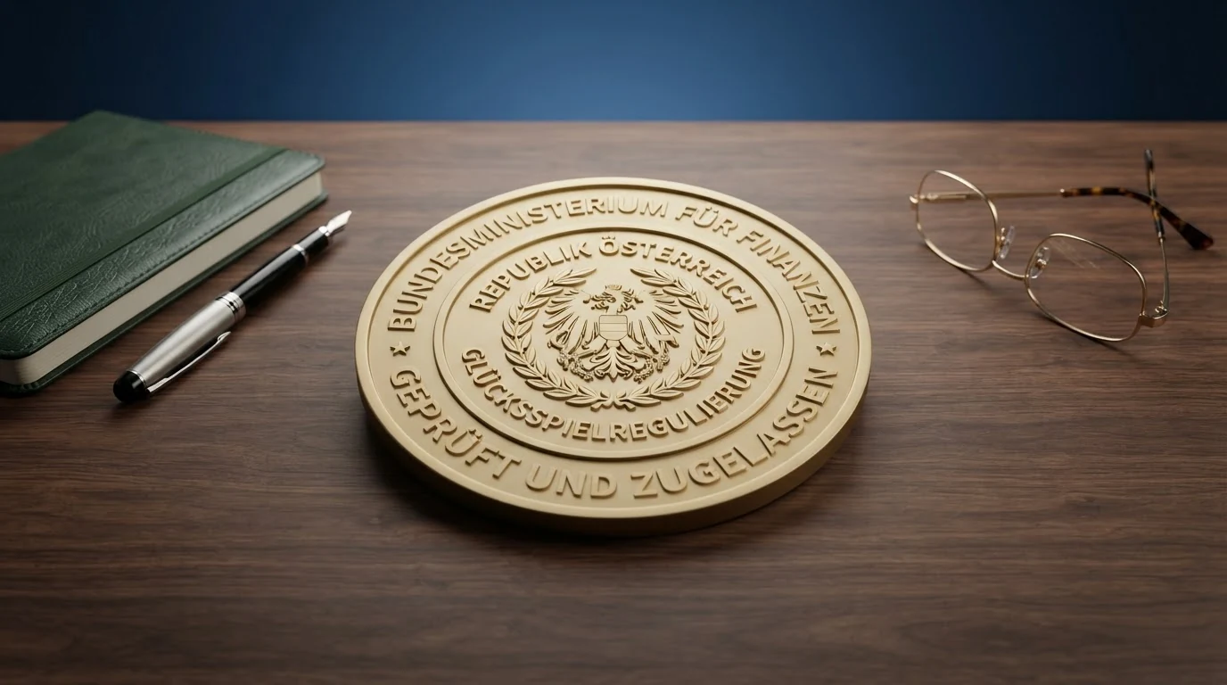 Offizielle Kennzeichnung der österreichischen Glücksspielregulierung: BMF-Logo und win2day als einziger Konzessionär