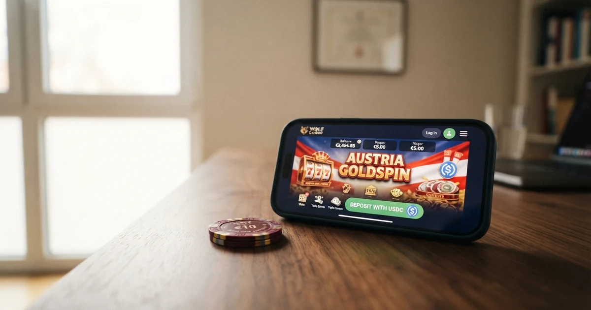 Zehn Casino-Logos nebeneinander in einer tabellarischen Übersicht, darunter USDC-Logo und der Schriftzug „Vergleich 2026“